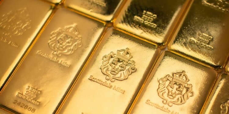 Gold and silver prices continued to fall as the U.S. dollar rose during Monday’s trading